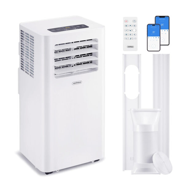 12000 BTU Smart Portable Air Conditioner with WiFi, Remote Control & 4-in-1 Modes