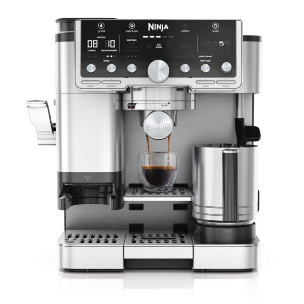 3-In-1 Espresso Cold Brew Filter Coffee Machine 25 Grind Settings Silver