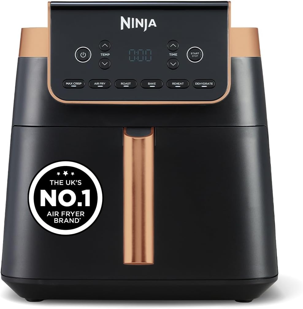 Air Fryer 6.2L 2000W 6 Functions Black/Copper Air Fryer 6.2L 2000W 6 Functions Black/Copper