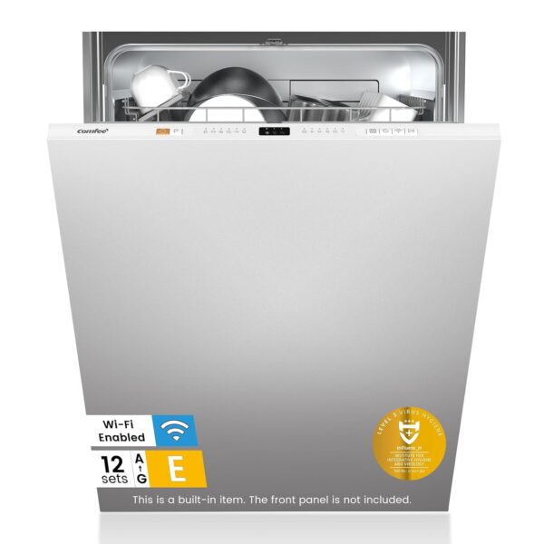 Built-In Dishwasher 12 Place Settings 8 Programs 47dB White