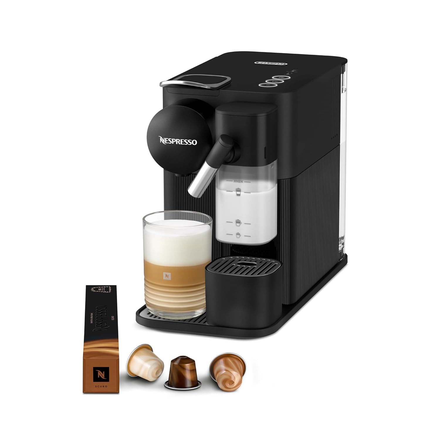 Coffee Maker 19 Bar Capsule Espresso Machine Automatic Milk Frother Black Coffee Maker 19 Bar Capsule Espresso Machine Automatic Milk Frother Black