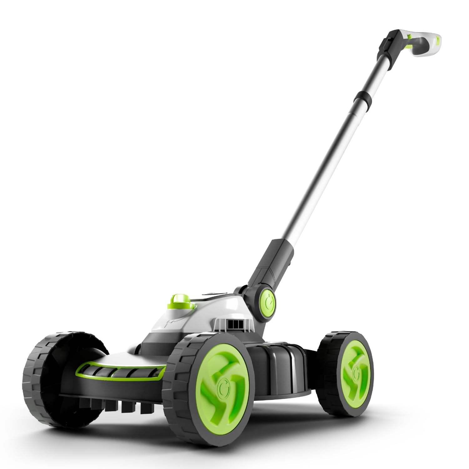Cordless Electric Lawnmower 25cm 10in 5200RPM 18V 30 Mins Runtime Grey Green White Cordless Electric Lawnmower 25cm 10in 5200RPM 18V 30 Mins Runtime Grey Green White