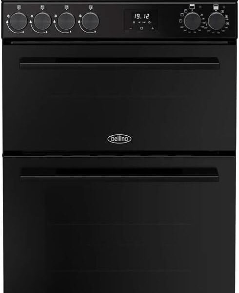 Double Oven Dual Fuel Cooker 99L 60cm Black