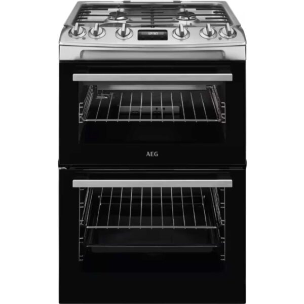 Double Oven Gas Cooker 60cm 81L Stainless Steel
