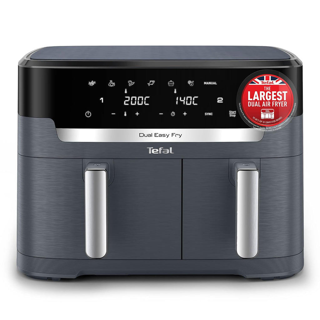 Dual Air Fryer 11L 8 In 1 2700W Touchscreen Java-Grey Dual Air Fryer 11L 8 In 1 2700W Touchscreen Java-Grey