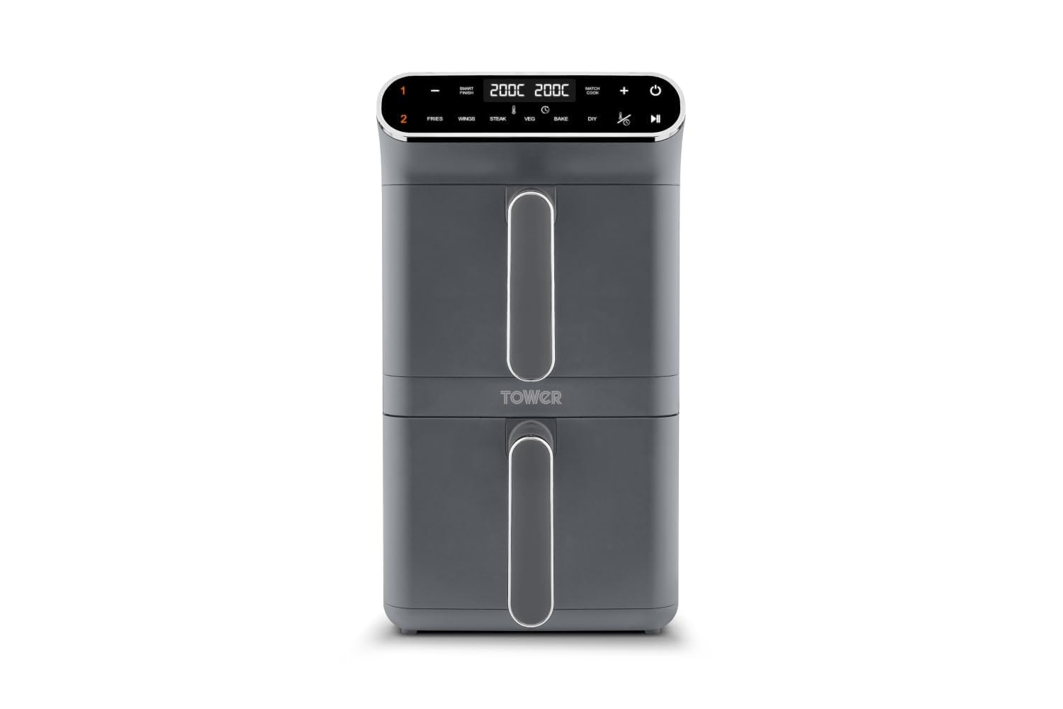 Dual Stack Air Fryer 11L 2460W 6 Presets Graphite Dual Stack Air Fryer 11L 2460W 6 Presets Graphite