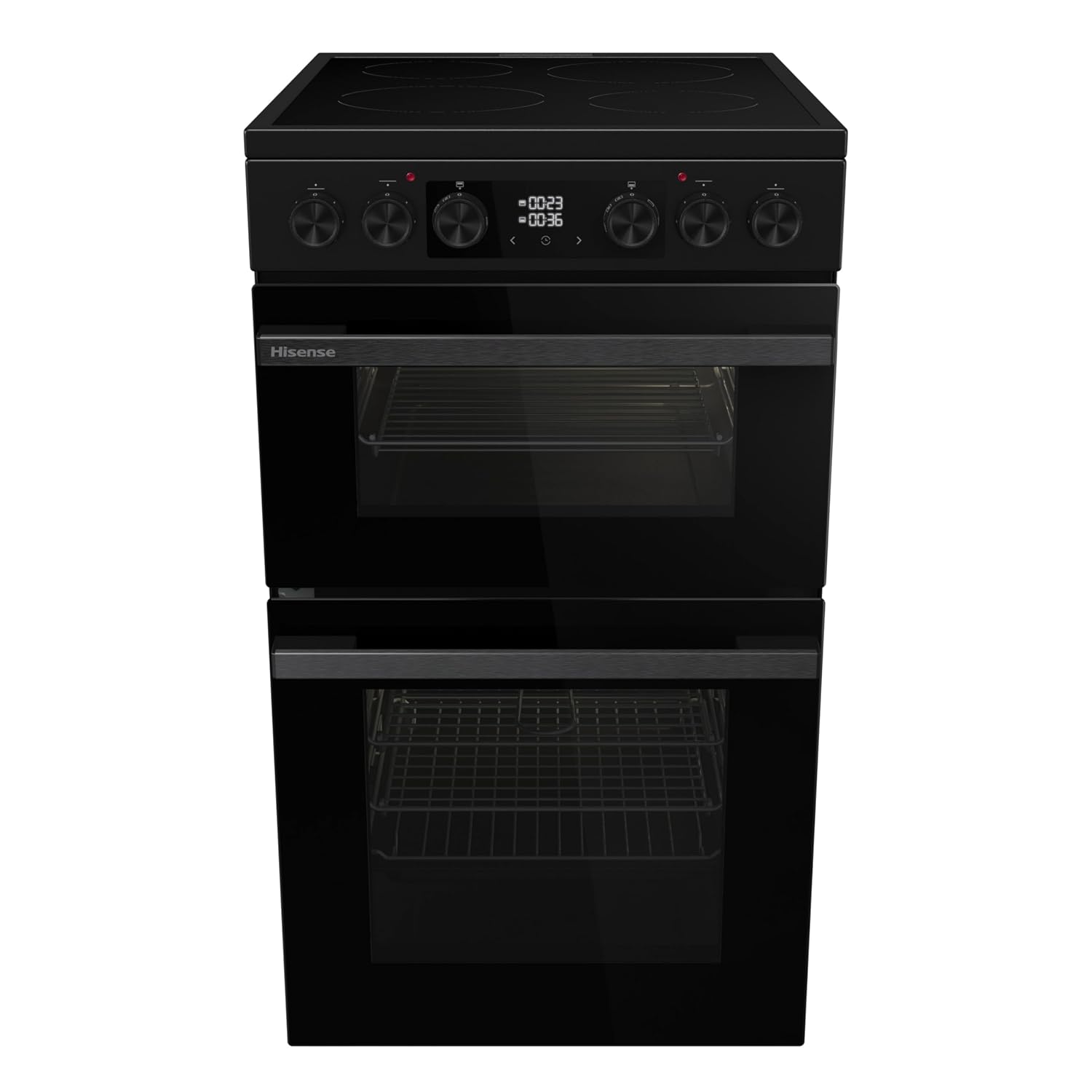 Electric Cooker 69L/43L Double Oven Air Fry Mode Ceramic Hob Black Electric Cooker 69L/43L Double Oven Air Fry Mode Ceramic Hob Black