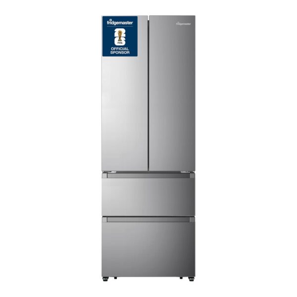 Freestanding French Door Fridge Freezer 485L Total No Frost Silver