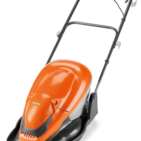 Hover Lawn Mower 36cm 2000W 26L Grass Box 4 Cutting Heights Orange Grey