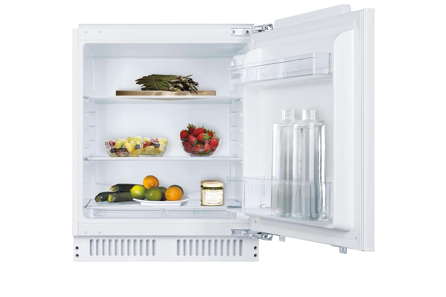 Integrated Undercounter Fridge 135L Adjustable Shelves LED Display White Integrated Undercounter Fridge 135L Adjustable Shelves LED Display White