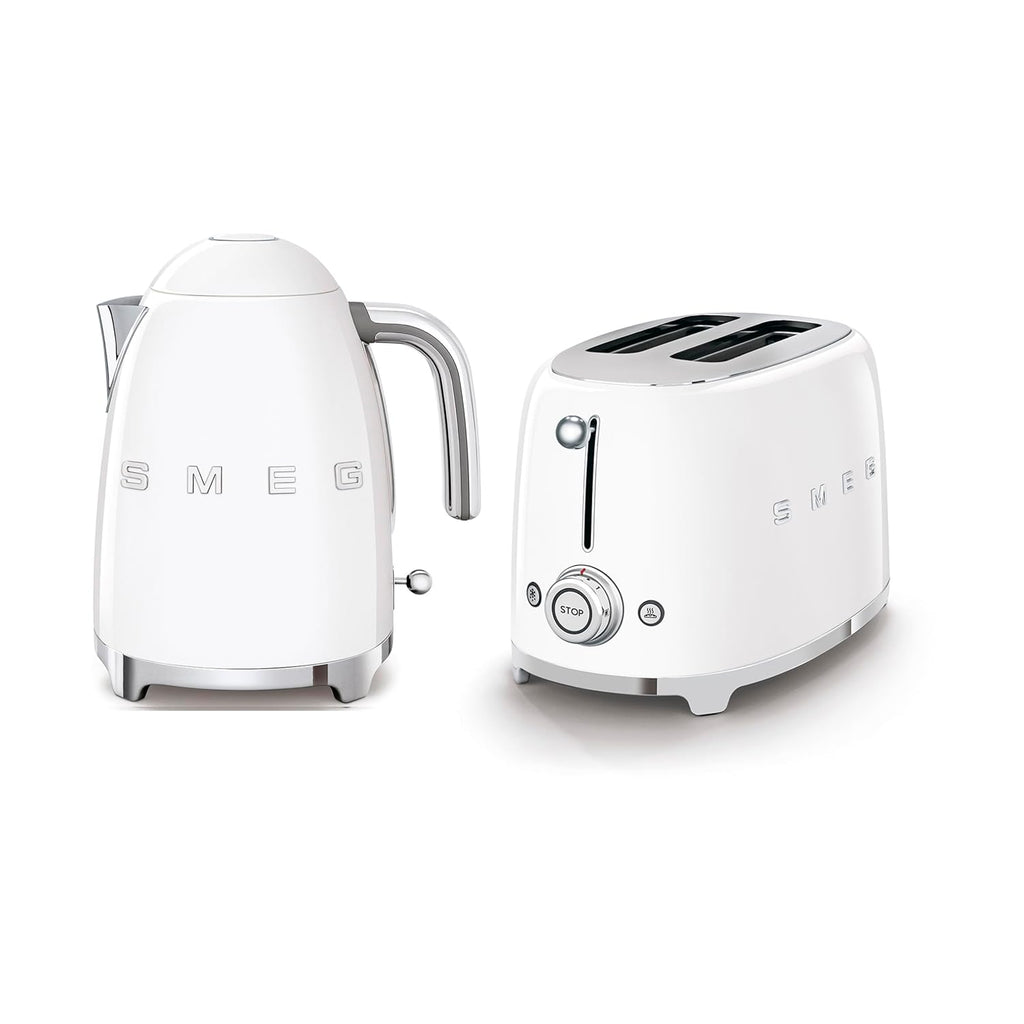 Kettle And Toaster Set 1.7L 3kW 2 Slice 950W White Kettle And Toaster Set 1.7L 3kW 2 Slice 950W White