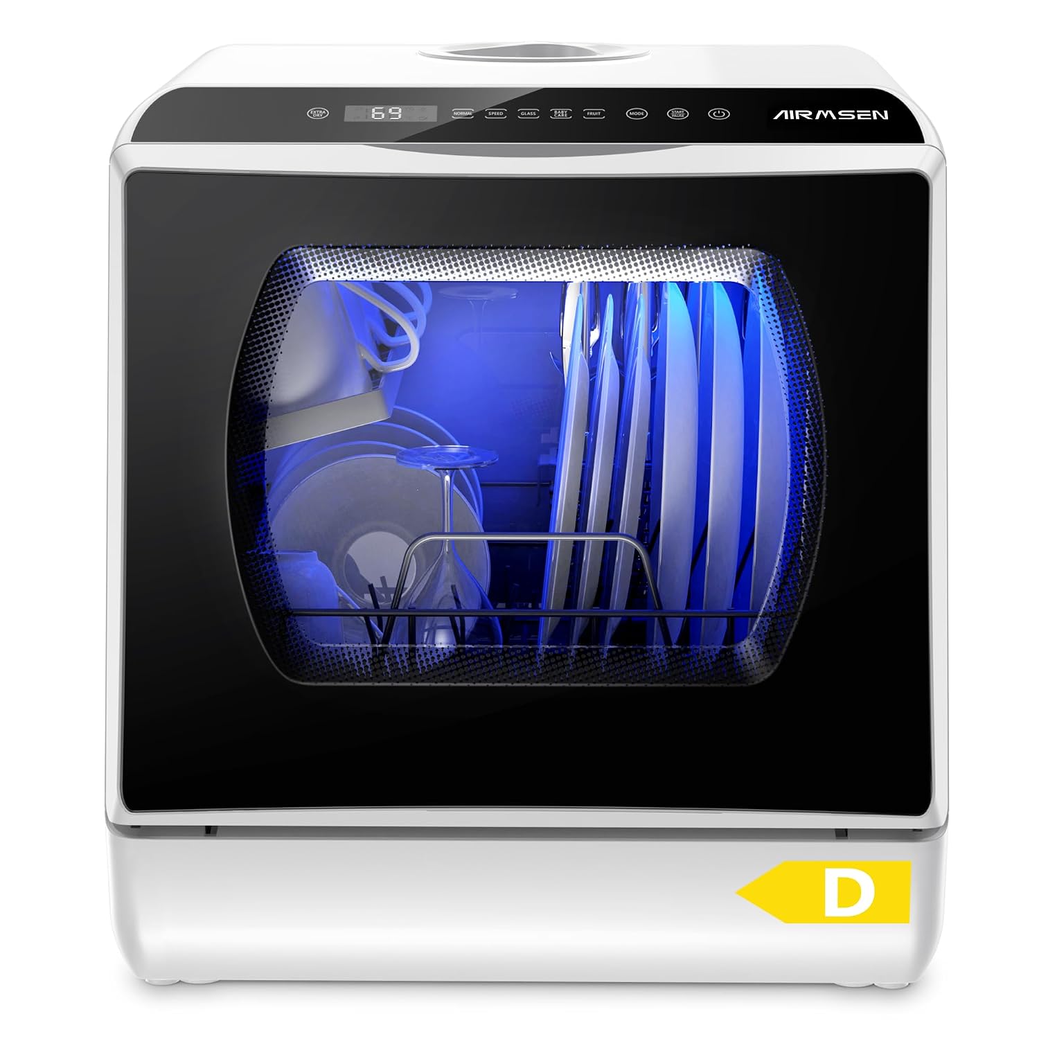 Mini Table Top Dishwasher 6 Programs Countertop Portable Dual Water Supply Baby Care Mode Mini Table Top Dishwasher 6 Programs Countertop Portable Dual Water Supply Baby Care Mode