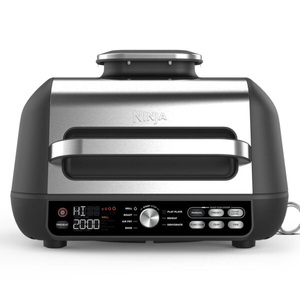 Ninja Foodi MAX PRO Health Grill, Flat Plate & Air Fryer 3.8L with Digital Cooking Probe, 7-in-1, Air Fry