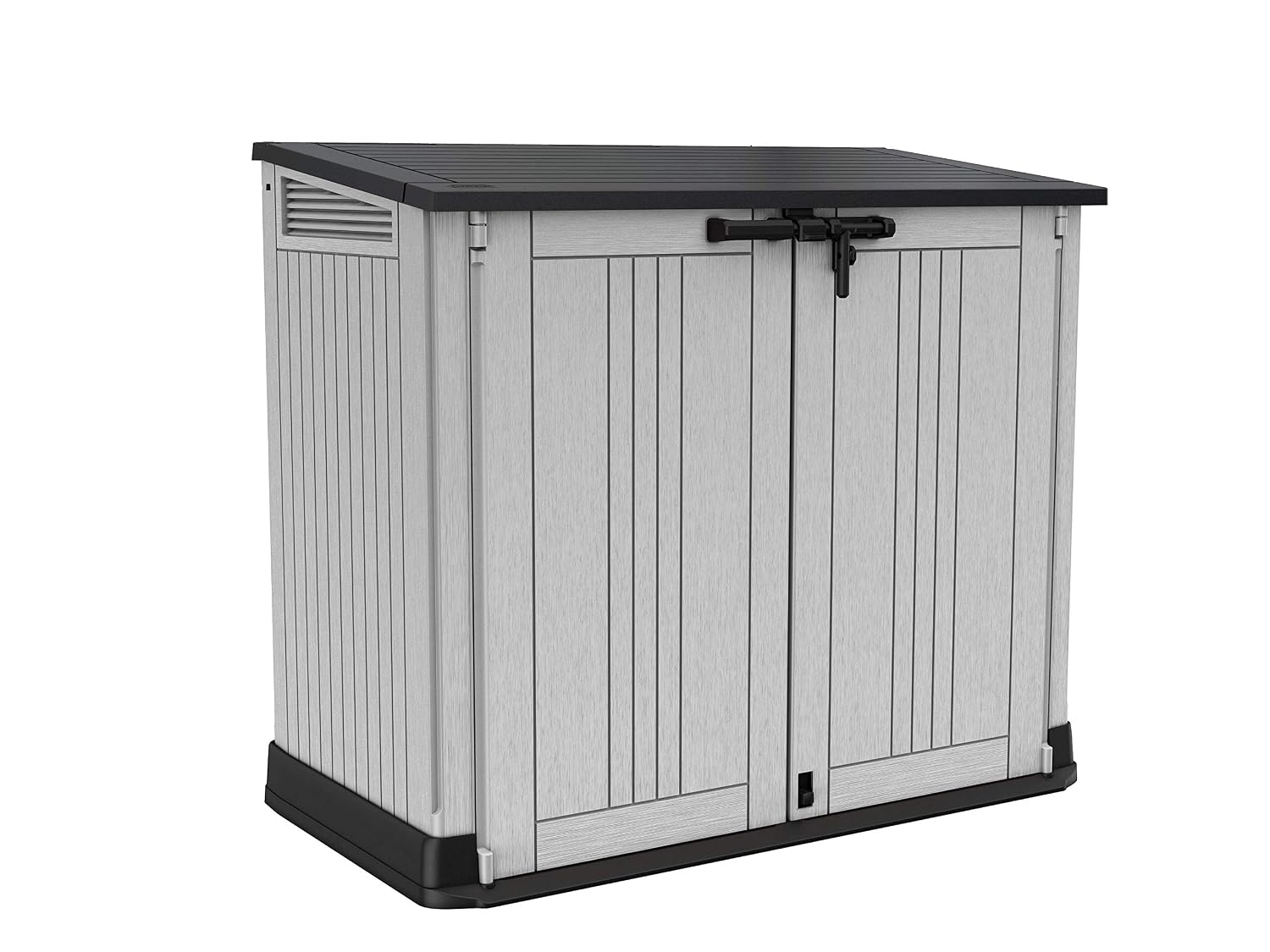 Outdoor Garden Storage Shed 880L Top And Front Opening Light Grey Outdoor Garden Storage Shed 880L Top And Front Opening Light Grey