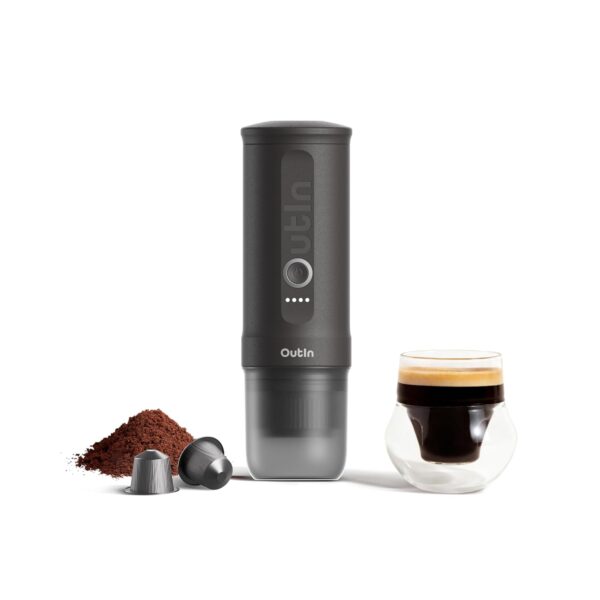 Portable Espresso Machine 20 Bar Self-Heating USB-C Space Grey