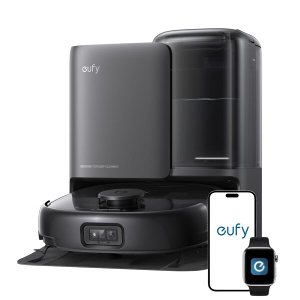 Robot Vacuum And Mop 20000Pa Suction Auto-Emptying Black