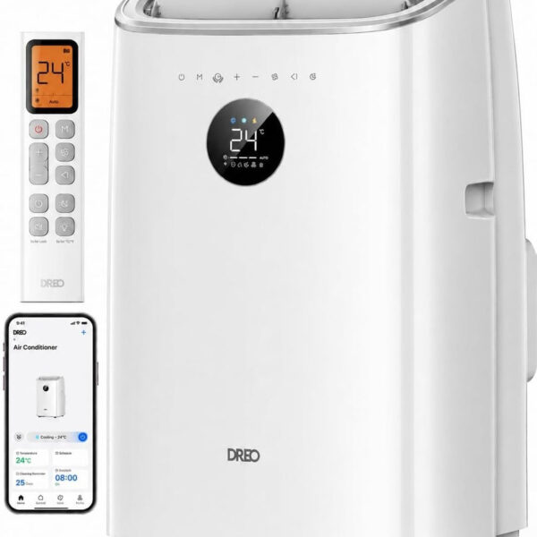 Smart Portable Air Conditioner with Cooling, Fan & Dehumidifier Modes