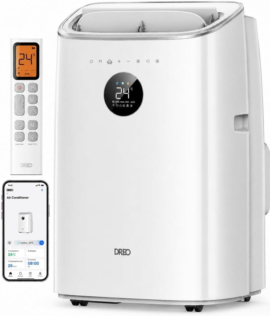 Smart Portable Air Conditioner with Cooling, Fan & Dehumidifier Modes Smart Portable Air Conditioner with Cooling, Fan & Dehumidifier Modes