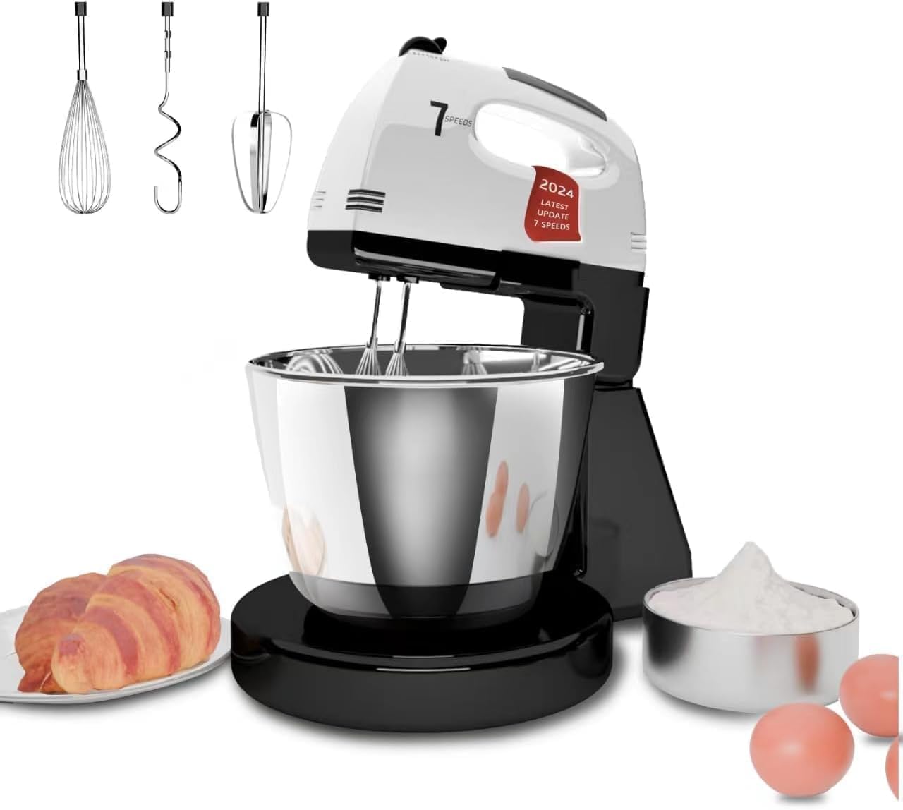 Stand And Hand Mixer 7 Speeds 3QT Stainless Steel Bowl HP2 Stand And Hand Mixer 7 Speeds 3QT Stainless Steel Bowl HP2