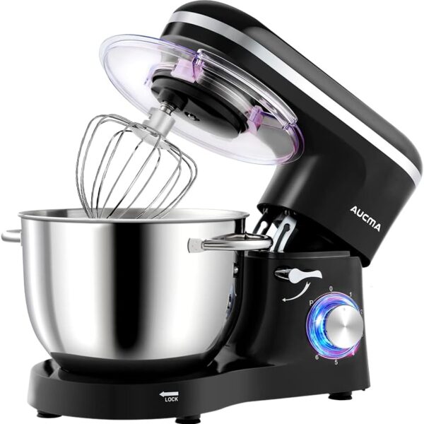 Stand Mixer 6.2L 1400W 6 Speed Tilt-Head Black
