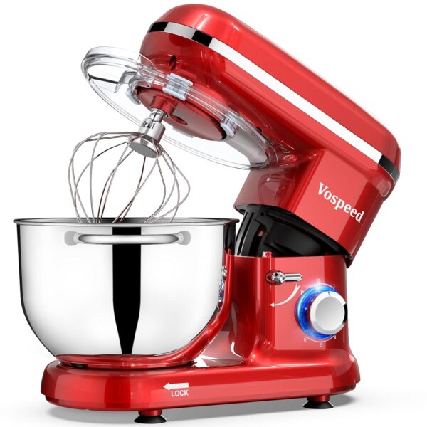 Stand Mixer 6.2L 1500W 6 Speed Red