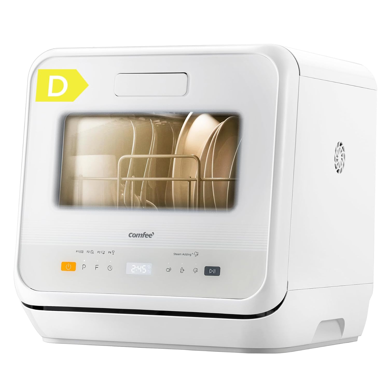 Table Top Dishwasher 6 Programs 5L Tank 72H Storage White Table Top Dishwasher 6 Programs 5L Tank 72H Storage White