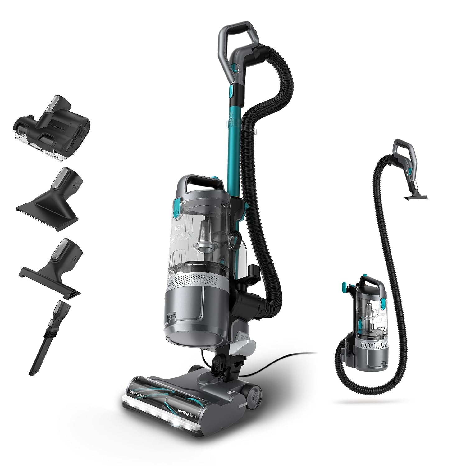 Upright Bagless Vacuum Cleaner 600W 2L HEPA Filter Graphite/Teal Upright Bagless Vacuum Cleaner 600W 2L HEPA Filter Graphite/Teal