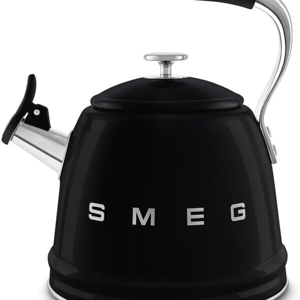 Whistling Kettle 2.3L Stainless Steel Silicone Handle Black