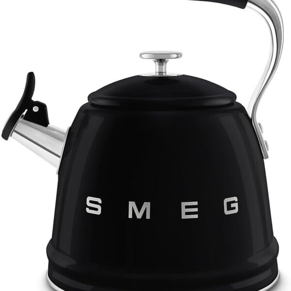 Whistling Kettle 2.3L Stainless Steel Silicone Handle Black